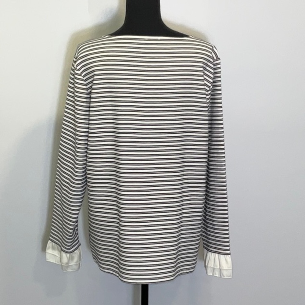 Talbots Ruffle Sleeve Top, EUC - Picture 4 of 10